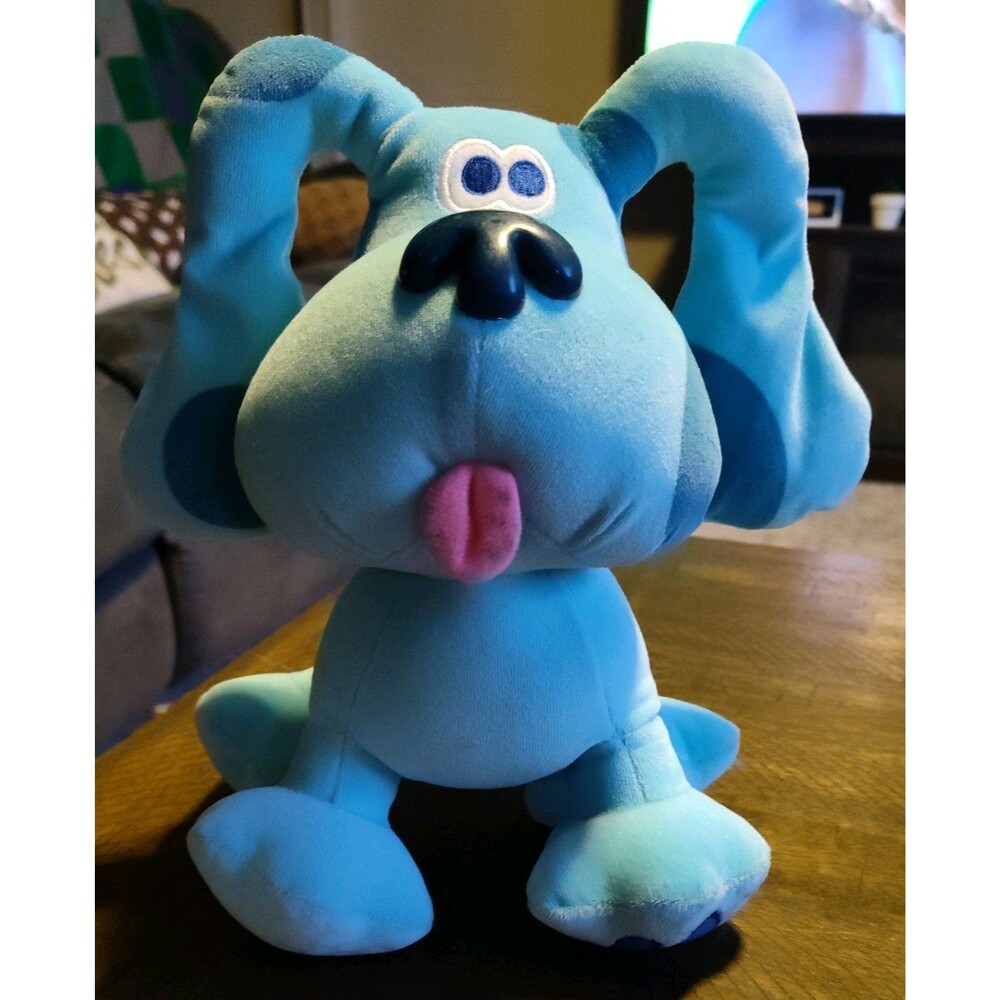 Blues Clues 9" Blue Puppy Plush Machine Wash Nickelodeon Preschool Vtg 1998 Eden